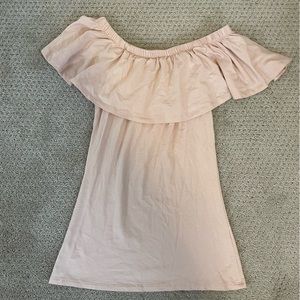 Light Pink Off the shoulder top